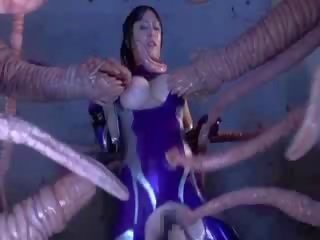 Lascivo tentacoli scopa grande titty asiatico x nominale video bambola rosa micio