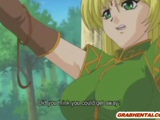 Bondage hentai Elf with bigboobs gorgeous fucked bigcock in the forest